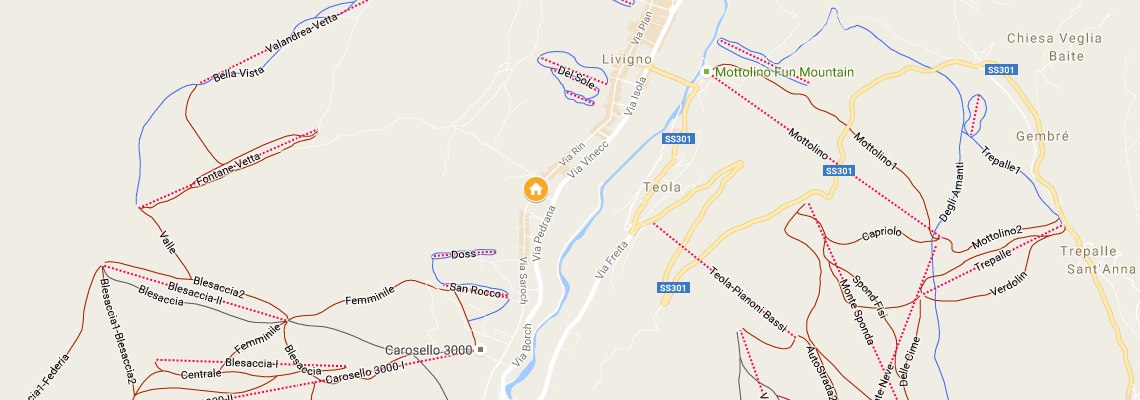 mapa Apartmny Galli, Livigno